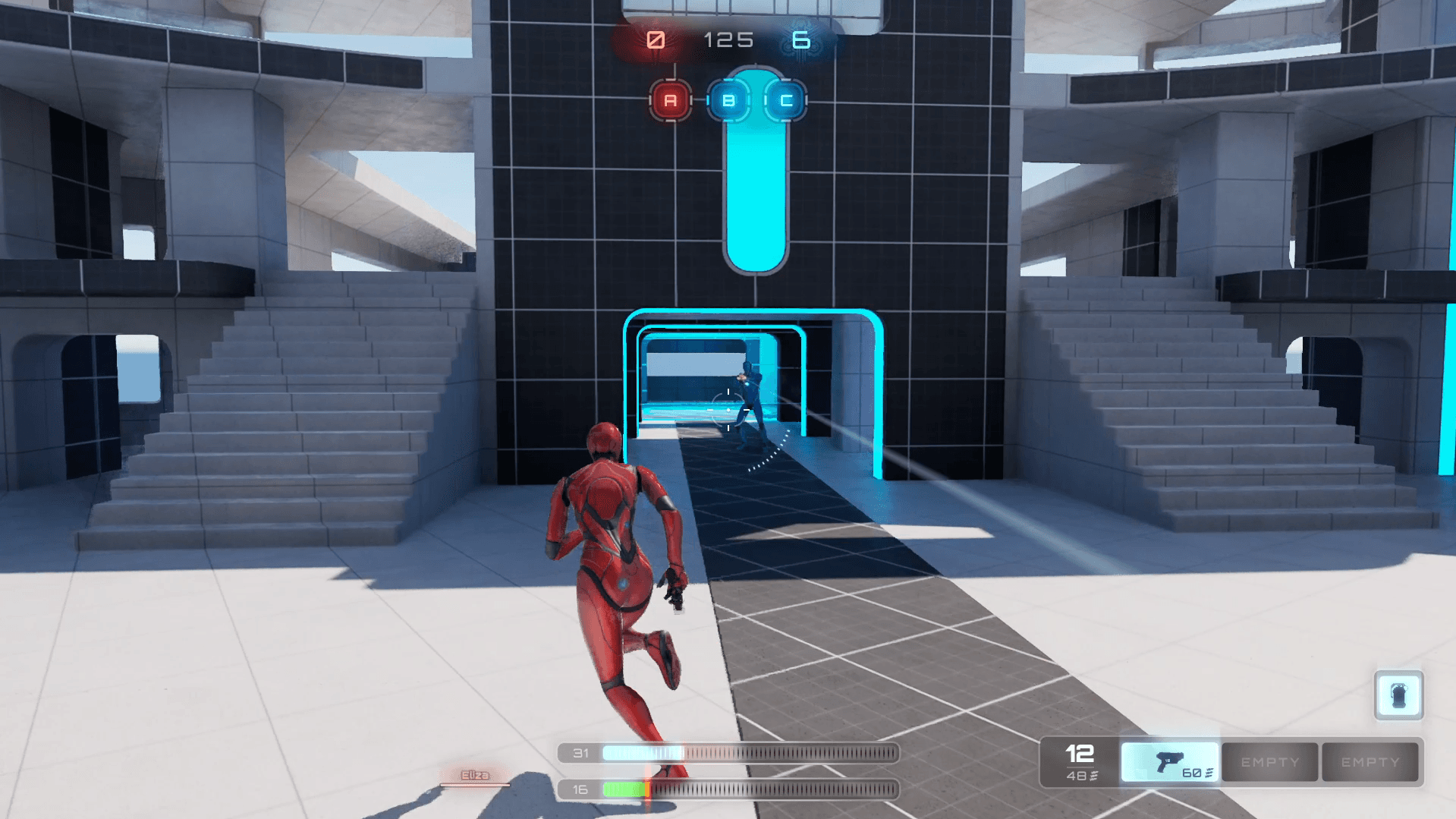 Sprint feature demonstration in Lyra using Unreal Engine and Gameplay Ability System